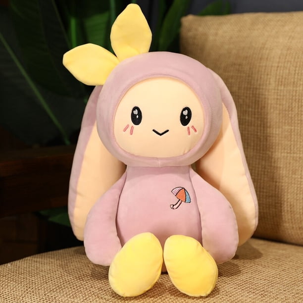 50-95cm Creative Cute Rabbit Sunny Rain Toys Stuffed Lovely Animal Plush Doll for Kids Children Soft Pillow Nice Gifts for GirlsPurple70cm Deng Xun unisex