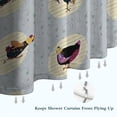thumbnail image 6 of Gray Chicken Circle Pattern Shower Curtain 84"x72" ,Bathroom Decorative Shower Curtains Set with 12 Hooks,Modern Waterproof Washable Shower Curtain, 6 of 6