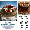 thumbnail image 3 of TABLZONE 40pcs Black Ribbon Bows for Cake Decorating Elegant Party & Anniversary Cake Toppers, 3 of 6