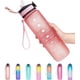 thumbnail image 1 of Botella de agua deportiva motivacional para fitness con marcador de tiempo y pajita, de gran diámetro, a prueba de fugas y duradera., 1 of 1