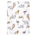 thumbnail image 3 of Hudson Baby Unisex Baby Cotton Flannel Burp Cloths, Modern Neutral Safari, One Size, 3 of 3