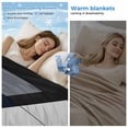 thumbnail image 2 of Black Blue White Cooling Blanket, Lightweight Breathable Summer Throw Blanket with Double Sided Cold Effect,Contemporary Minimalist Geometric Picnic Beach Blankets Bed Sheet for Hot Sleepers 30"x40", 2 of 8