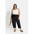 thumbnail image 3 of CASSIE LIZ Plus Size Pants Summer Womens Wide Leg Knit Palazzo Pants Lounge Ladies Casual Drawstring Harem Fall Solid Pants with Pocket (XL-5XL), 3 of 8