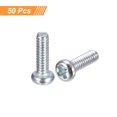 thumbnail image 3 of #2 56x5/16" Pan Head Phillips Machine Screws, 50 Pack Zinc Plated Carbon Steel Cross Head Screws, 3 of 5