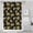 Sunflower and Bee Black Pattern, variant on Sunflower and Leaf Black Pattern Modern Waterproof Shower Curtain Set with 12 Hooks, Washable Decorative Bathroom Shower Curtain