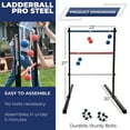 thumbnail image 4 of Front Porch Classics | Maranda Enterprises Ladderball Pro Steel, Black, Blue, Red, White, 4 of 8