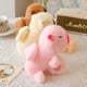 thumbnail image 5 of Pulsera de peluche con alas de roedor capibara, pulsera de peluche con cuerda para tirar, pulsera de peluche de capibara de color rosa, 5 of 5