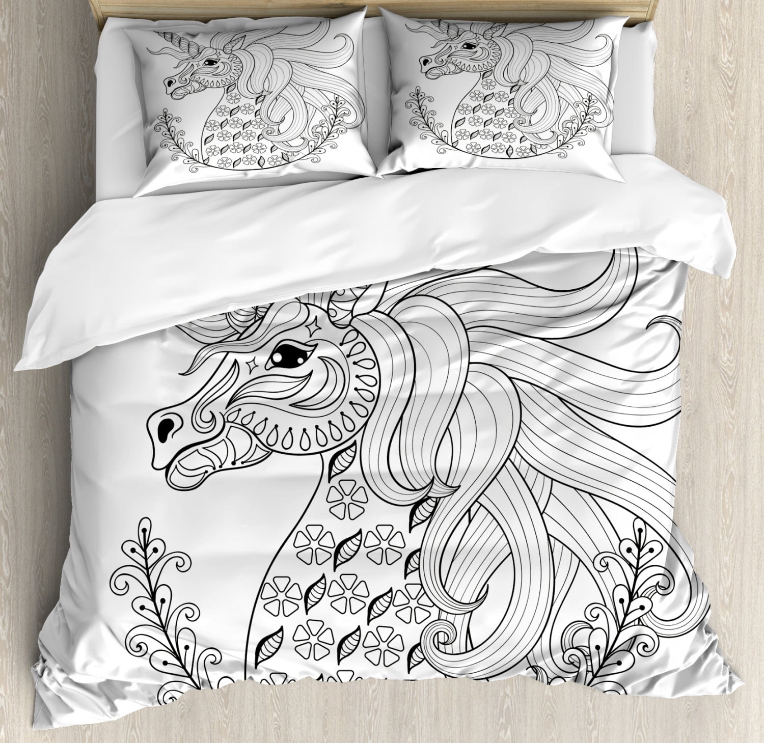 monochrome dinosaur bedding