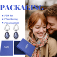 thumbnail image 5 of YAMI 9-10mm Baroque Freshwater Black Pearl Drop Earrings for Women, 925 Sterling Silver Cultured  Pearls Dangle Earrings, Mother 's Day Jewelry Gift, 5 of 7
