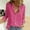 Hot Pink, variant on Women's Button Down Shirts Linen Dressy Casual Solid Long Sleeved Collared Tunic Tops Lightweight Trendy Relaxed Fit Workout Tops