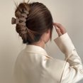 thumbnail image 3 of CSChome Pince à Cheveux en Plastique Croisée Pince à Cheveux Simple Couleur Unie Grande Queue de Cheval Pince à Cheveux Accessoires de Bain en Plastique, 3 of 7