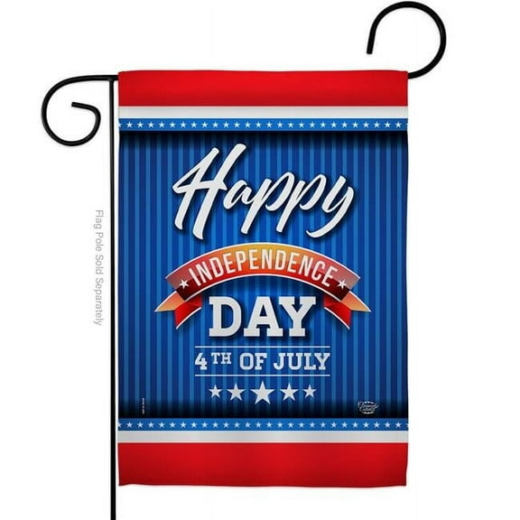 Ornament Collection G192215-BO 13 x 18.5 in. 4th of July Day American Fourth Vertical Garden Flag with Double-Sided House Decoration Banner Yard Gift