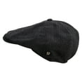 thumbnail image 5 of Big Size 6 Panel Herringbone Applejack Ivy Cap - Black 2XL-3XL, 5 of 5