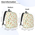 thumbnail image 3 of Lsque Vegan Fruit Carrot Pattern Canvas Daypack, Durable Backpack, High-quality Versatile Backpack,Vintage Compact Backpack-Small, 3 of 6