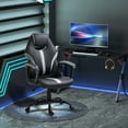 thumbnail image 2 of Vinsetto Racing Style Gaming Chair with Adjustable Height Armrests Gray, 2 of 9