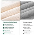 thumbnail image 4 of BEHOST 1 Pack Throw Pillows with Insert and Removable Cover, Beige Chenille, 4 of 4