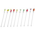 thumbnail image 2 of 10pcs Cocktail Swizzle Sticks Stirrers Party Swizzle Spoon Long Handle Stirring Sticks for Mixing Honey Tea Cocktail, 2 of 5