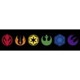 thumbnail image 2 of Men's Star Wars Pride Rainbow Crests Graphic Tee Black 3X Large, 2 of 5