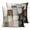 Khaki Gray Blue Light Brown, variant on Pillow Covers 16x16 Set of 2, Gray Brown Throw Pillow Covers Decorative Couch Cushion Cover, Abstract Oil Painting Color Blocks Microfiber Soft Square Pillowcases for Bedroom Living Room Sofa