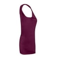 thumbnail image 4 of Women'S Backless Tank Top Women'S Solid Back With A Deep V Sexy Backless Slim And Elastic Vest Wine S, 4 of 6