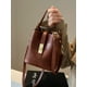 thumbnail image 5 of Bolso pequeño retro para mujer, novedad de otoño/invierno 2024, bolso bandolera de moda, bolso tipo cubo portátil, 5 of 5