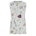 thumbnail image 4 of USSUMA Plus Womens Tops Dressy Casual Cute Loose Workout Tank Vest Crewneck Women's Tunics Floral Print Basic Tee T Shirts for Women Sleeveless Summer Blouses Trendy, 4 of 5