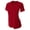 CARDINAL/ WHITE, variant on Color Block Performance V-Neck For Women in Forest/White NW3223
