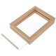 thumbnail image 2 of Glass Display Frame Wooden Frame Specimen Double-sided Glass Frame Picture Frame, 2 of 4