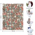 thumbnail image 4 of Pioneer Flower Floral Print Pattern Blanket,Comfortable Soft Flannel Throw Blanket,All Season,Warm Lightweight Blankets for Sofa Bed Couch Living Room Chair,30"x40", 4 of 4