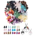 thumbnail image 1 of Kit de fabricación de joyas de cristal Diy con 15 rejillas cuentas de piedras preciosas de cristal ganchos para pendientes alicates de alambre elástico accesorios Bracel, 1 of 2