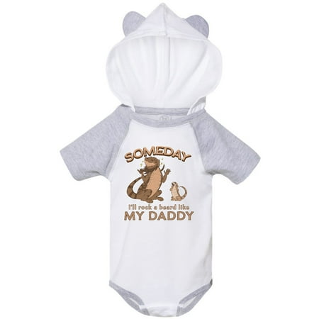 

Inktastic Someday I ll Rock A Beard Like My Daddy-Bearded Dragons Gift Baby Boy or Baby Girl Bodysuit