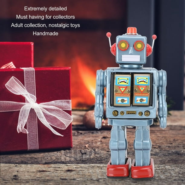 Juguete de Hojalata Retro, Robot Vintage de Metal, Juguete de