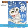 thumbnail image 3 of Toland Home Garden Snowy Owl Bird Winter Flag Double Sided 28x40 Inch, 3 of 5