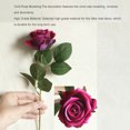 thumbnail image 4 of Guardoinrt Fake Rose Bouquet Exquisite Wedding Festival Indoor Decorations Simulation Flower Decoration Props Scene Layout Prop Rose red, 4 of 6