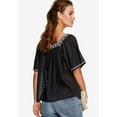 thumbnail image 6 of Ellos Women's Embroidered Gauze Blouse Shirt, 6 of 6