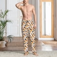 thumbnail image 5 of Mens Pajama Pants - Soft Sleep & Lounge Pants for Men, abstract bubbles drops print Cuteness Casual PJ Bottoms Pants with Pockets, 5 of 5