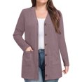 thumbnail image 1 of Womens Puffer Jacket Cardigan Lightweight Soft Knit Cardigan Long Sleeve Lightweight Open Front Button Sweat Shirts 2025 Fall Fashion Cardigans with Pockets Dressy Winter Clothes, 1 of 7