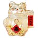 thumbnail image 5 of Hucha de cristal con forma de gato de la fortuna para adultos y niños, regalo festivo, adorno de escritorio, estatua. Oro S, 5 of 9