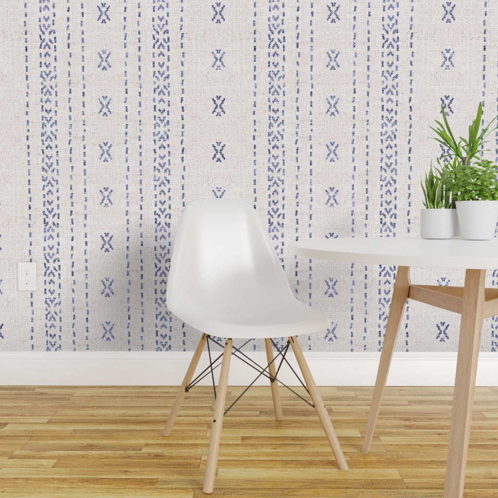 Peel-and-Stick Removable Wallpaper Boho Stripe French Farmhouse Shabby
