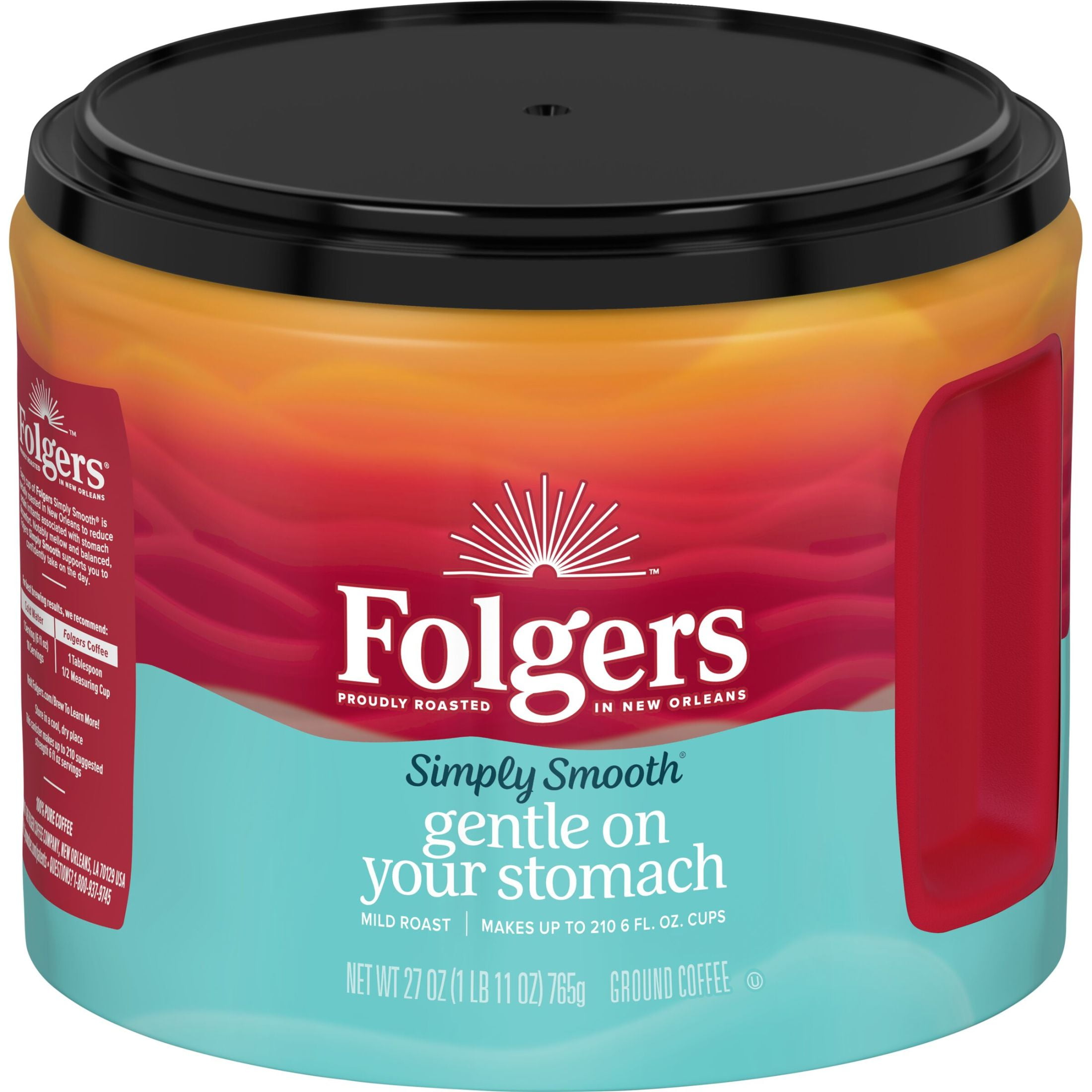 Simply Smooth Ground Coffee, Gentle On Your Stomach, 27 oz Canister Simply Smooth Ground Coffee, Gentle On Your Stomach, 27 oz Canister