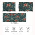 thumbnail image 2 of Yayeee Pillowcase Queen Size Set of 2 Satin Wrinkle Resistant Pillow Case, Floral Christmas, 2 of 8