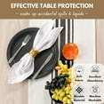 thumbnail image 3 of Native Fab Ellora Stripe Table Runner with Fringes, 14x72 Black White, 3 of 6