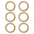 thumbnail image 3 of Lierteer 1Pc Unfinished Wooden Rings Multiple Sizes Solid Color Natural Wood Circle Rings 8*1cm, 3 of 8