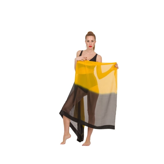 eloria Solid Womens Sarong Pareo Cover Up Scarf Beach Wear Wrap
