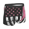thumbnail image 3 of Daiia Ribbon Breast Cancer Awareness Men's Underwear Boxer Briefs, Cotton Stretch Moisture-Wicking Underwear-Medium, 3 of 9
