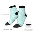 thumbnail image 6 of Pofeuu Blue Bright Print 30cm Socks, Adult Running Hiking Socks for Youth and Adult, 6 of 7