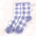 thumbnail image 6 of Slipper Socks for Women with Grippers Non Fuzzy Grip Winter Warm Cozy Thick Comfy Soft Cabin Socks, 6 of 7