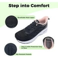 thumbnail image 5 of AOV GREEN LEAF Womens Wide Toe Box Walking Shoes Comfortable Running Tennis Shoes Casual Athletic Sneakers for Gym Jogging Workout, Size 6-11, 5 of 9