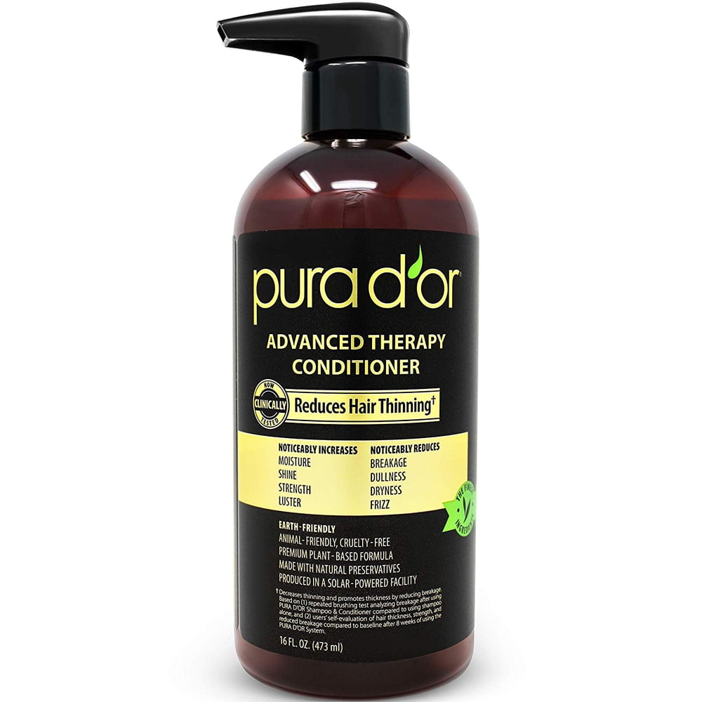 PURA D'OR Advanced Therapy Conditioner (16oz) For Increased Moisture, Strength, Volume & Texture