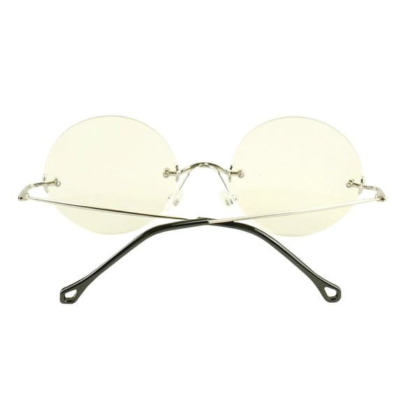 Steve Jobs Round Rimless Glasses